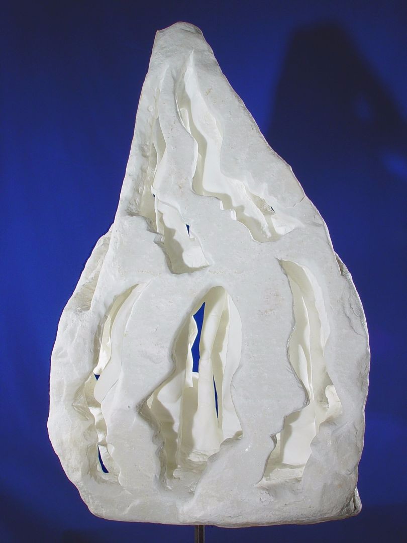 LA CREAZIONE - marmo bianco di Carrara - cm 65x40x30 - 2001